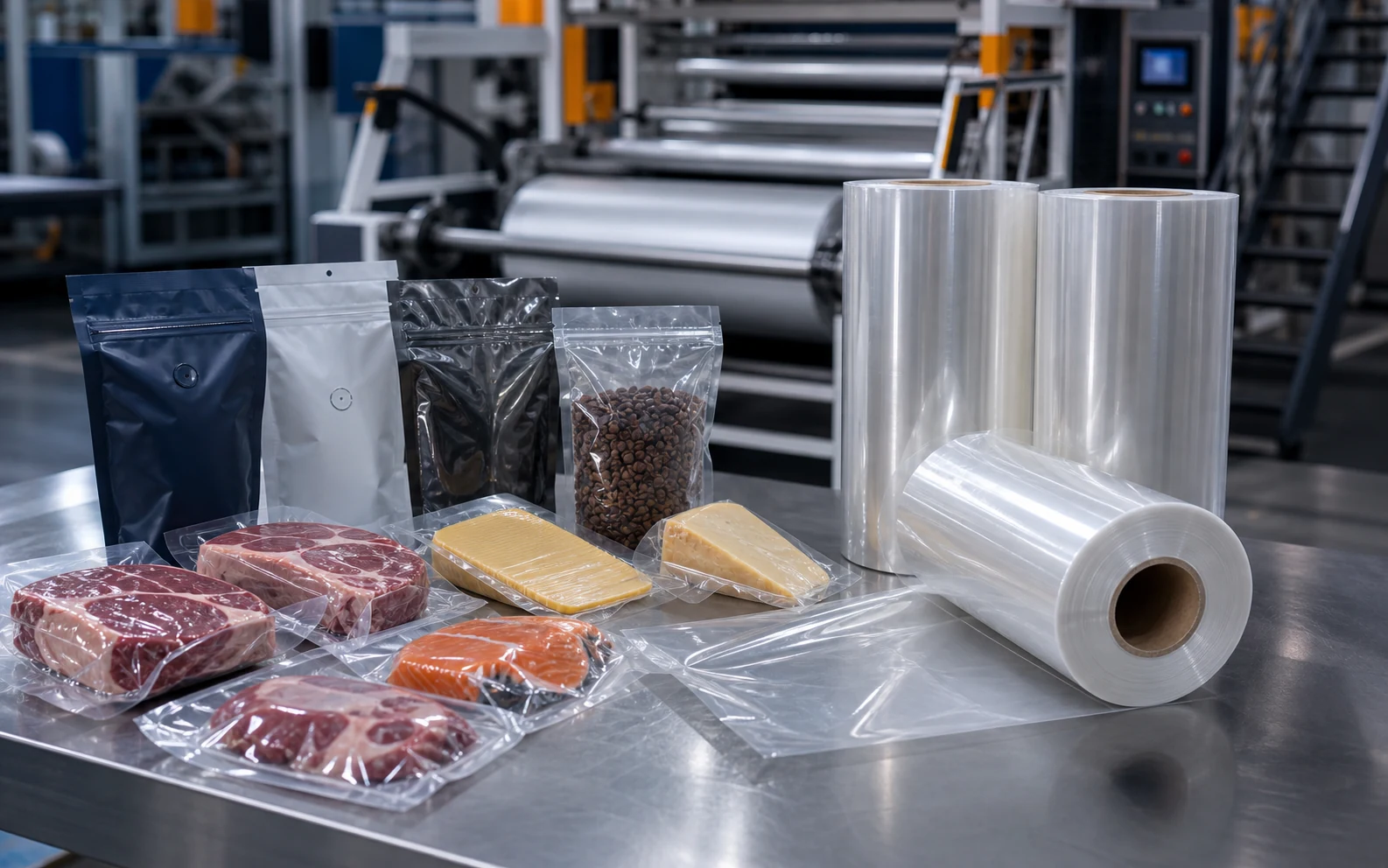 High-barrier food packaging film applications